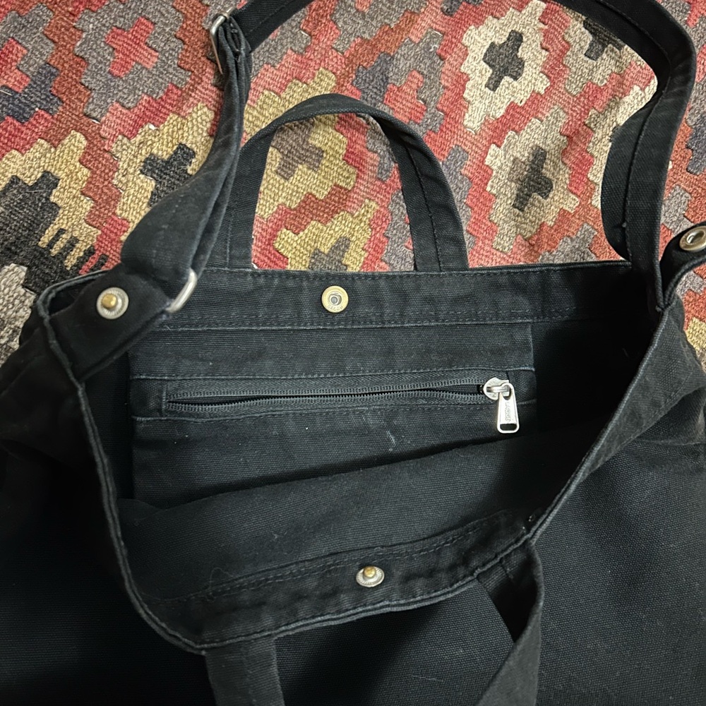 BAGGU horizontal duck tote in black - Picture 2 of 5
